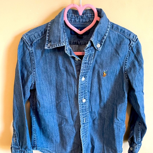 Ralph Lauren Other - Ralph Lauren Children’s Denim  Polo Shirt Size 5
